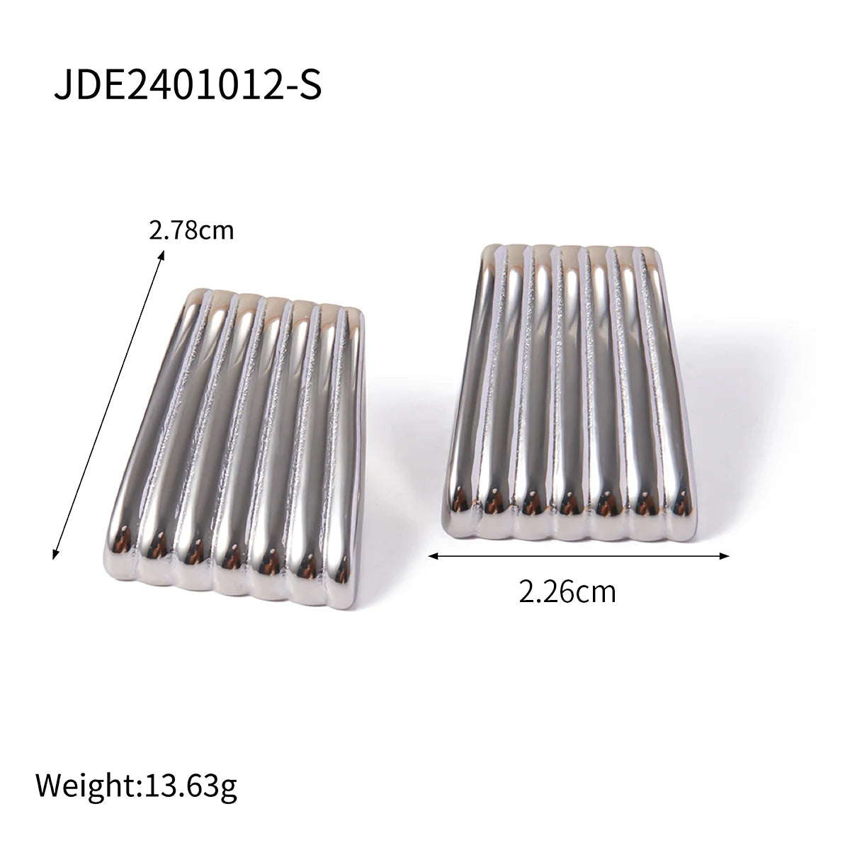 Stripped Rectangular Earrings