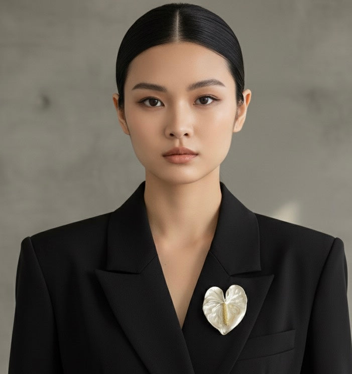 Surrealist Flower Pin Brooch