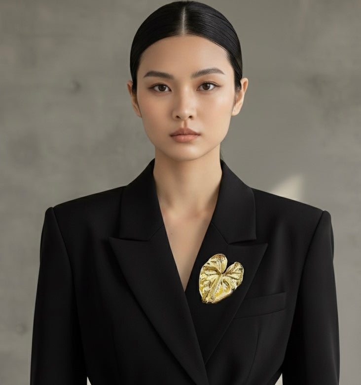 Surrealist Flower Pin Brooch