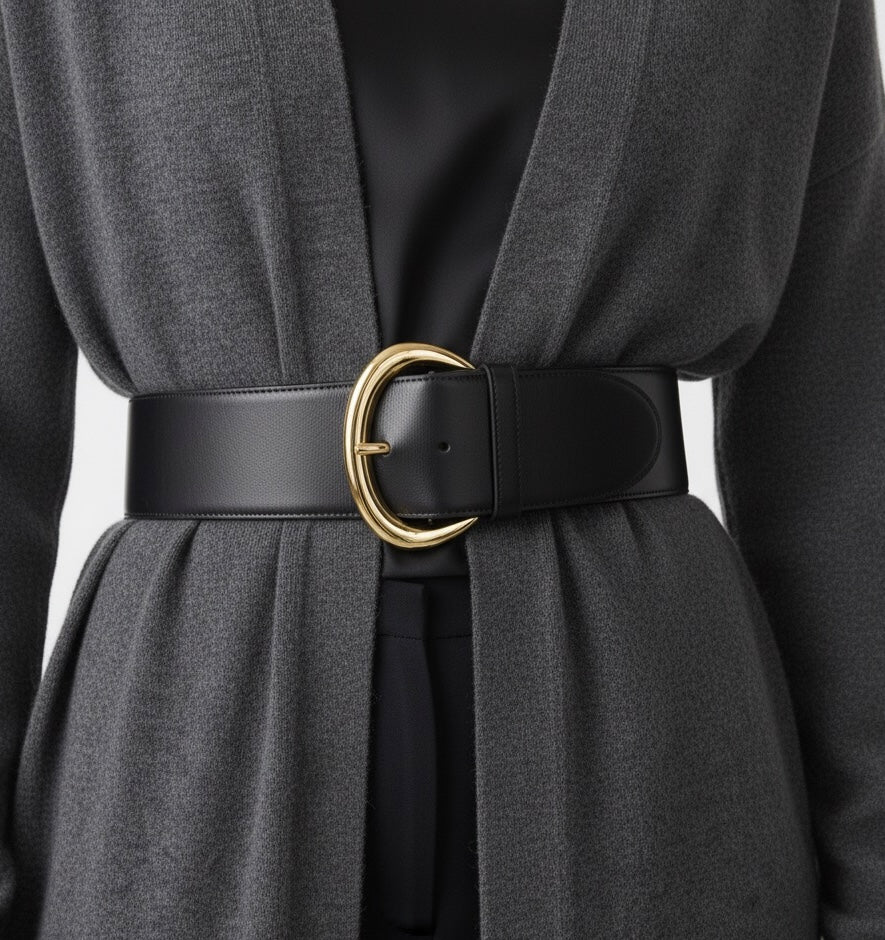 Wide Statement Buckle Belt