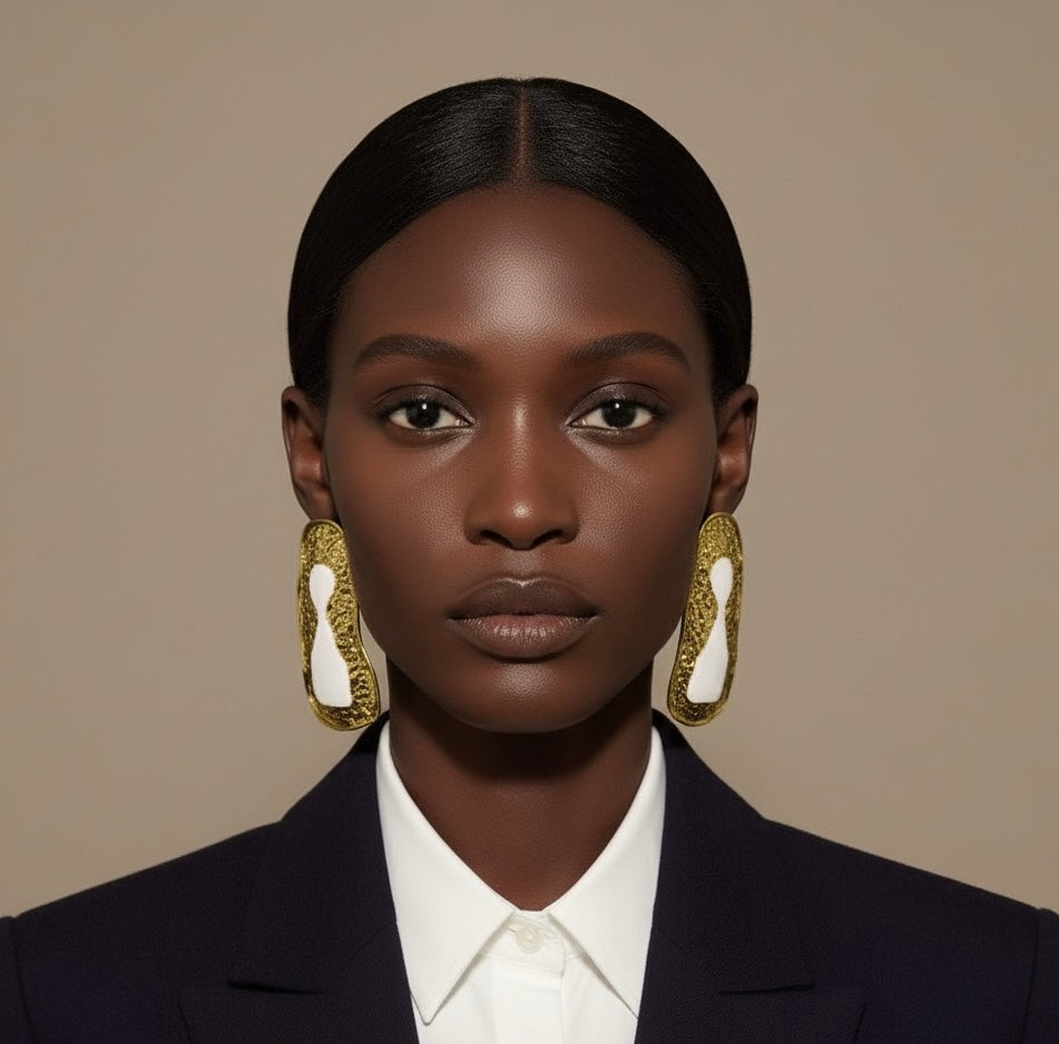 Statement Key Lock Earrings