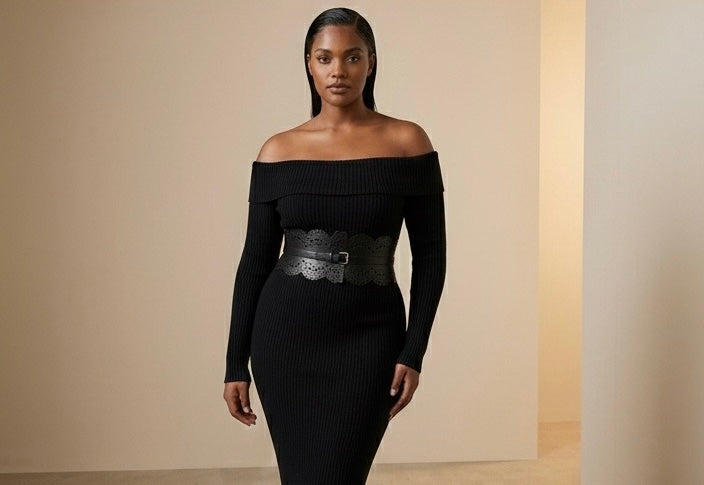 Cut Out Leather Belt