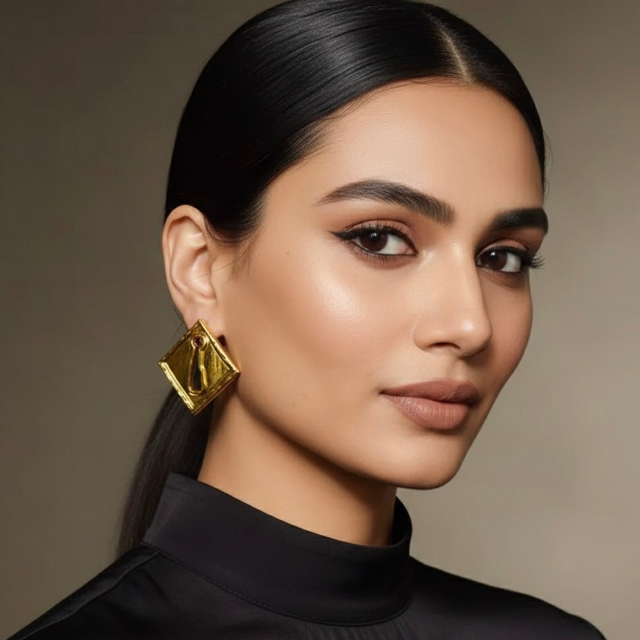 Contrast Chess Pieces Earings