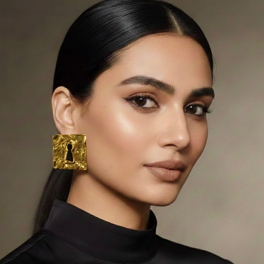 Key Lock Earrings