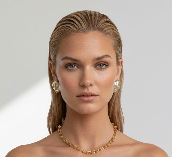 Paper Clip Knot Chain Necklace