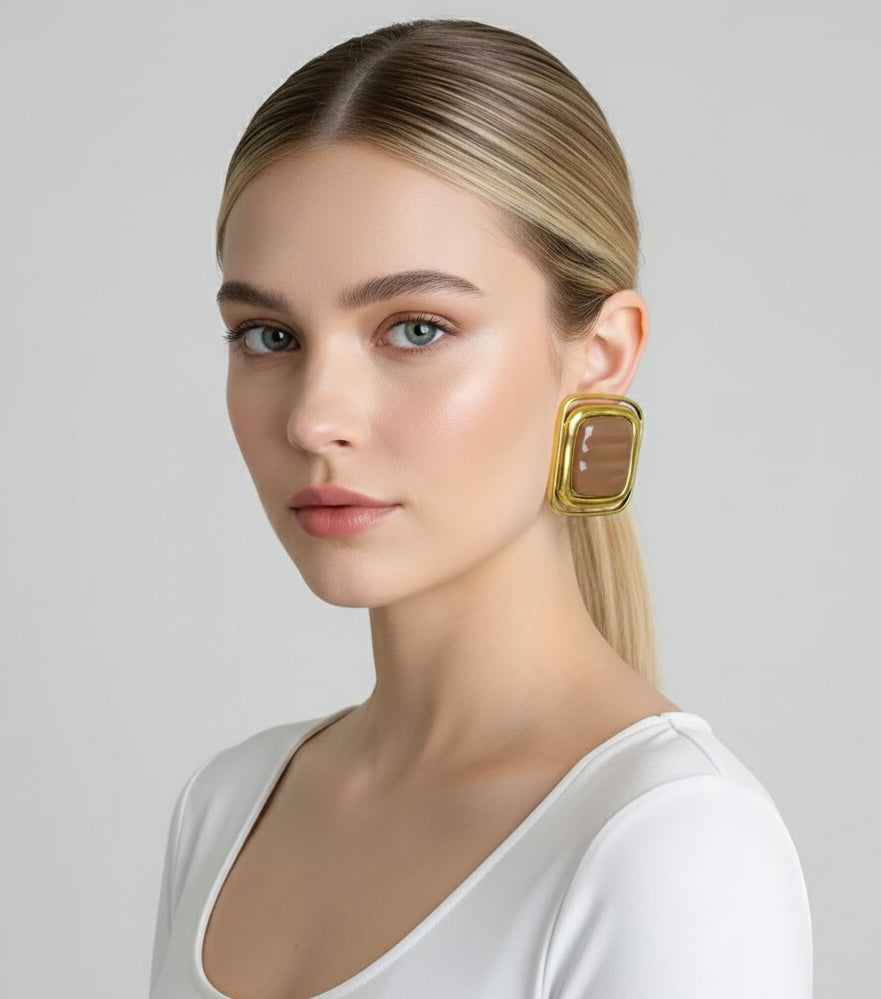 Square Statement Earrings