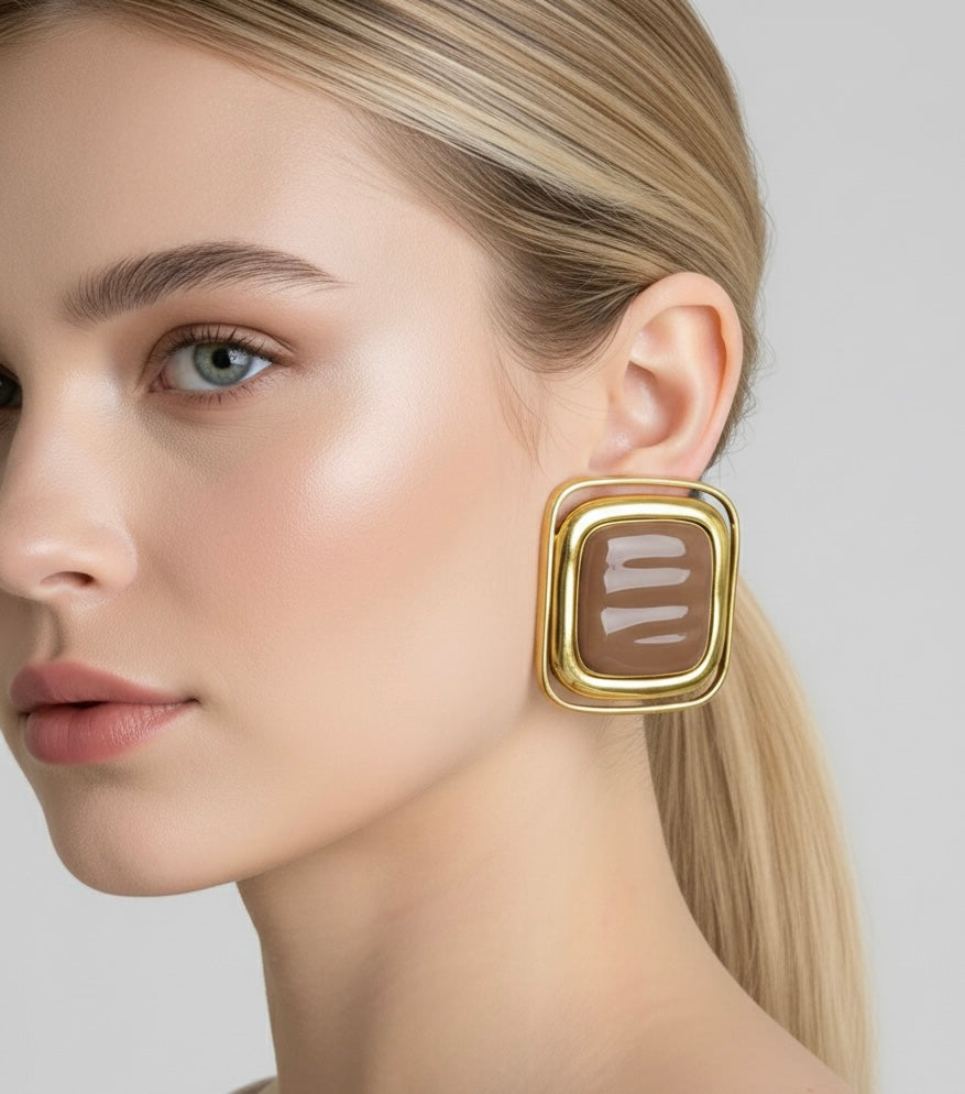 Square Statement Earrings