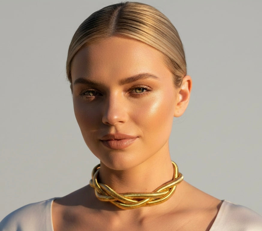 Triple Chunky Chain Necklace