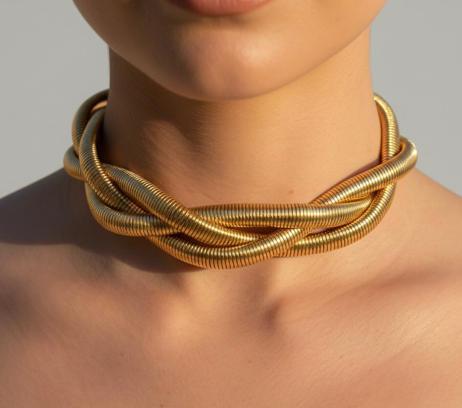 Triple Chunky Chain Necklace