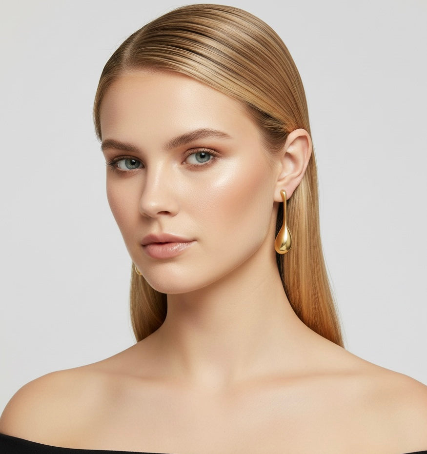 Long Water Drop Earrings