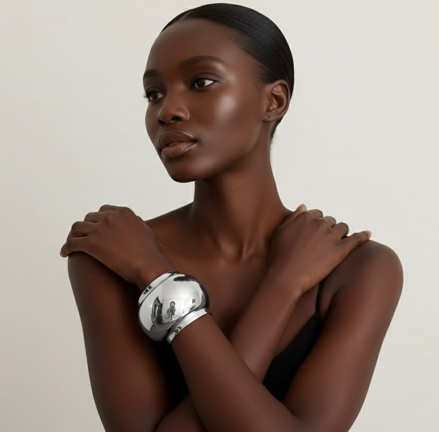 Chunky Esferic Bangle Bracelet