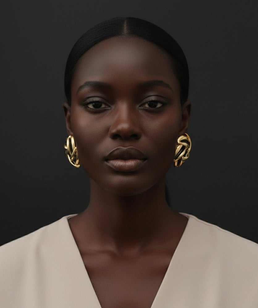 Spiral Flower Earrings