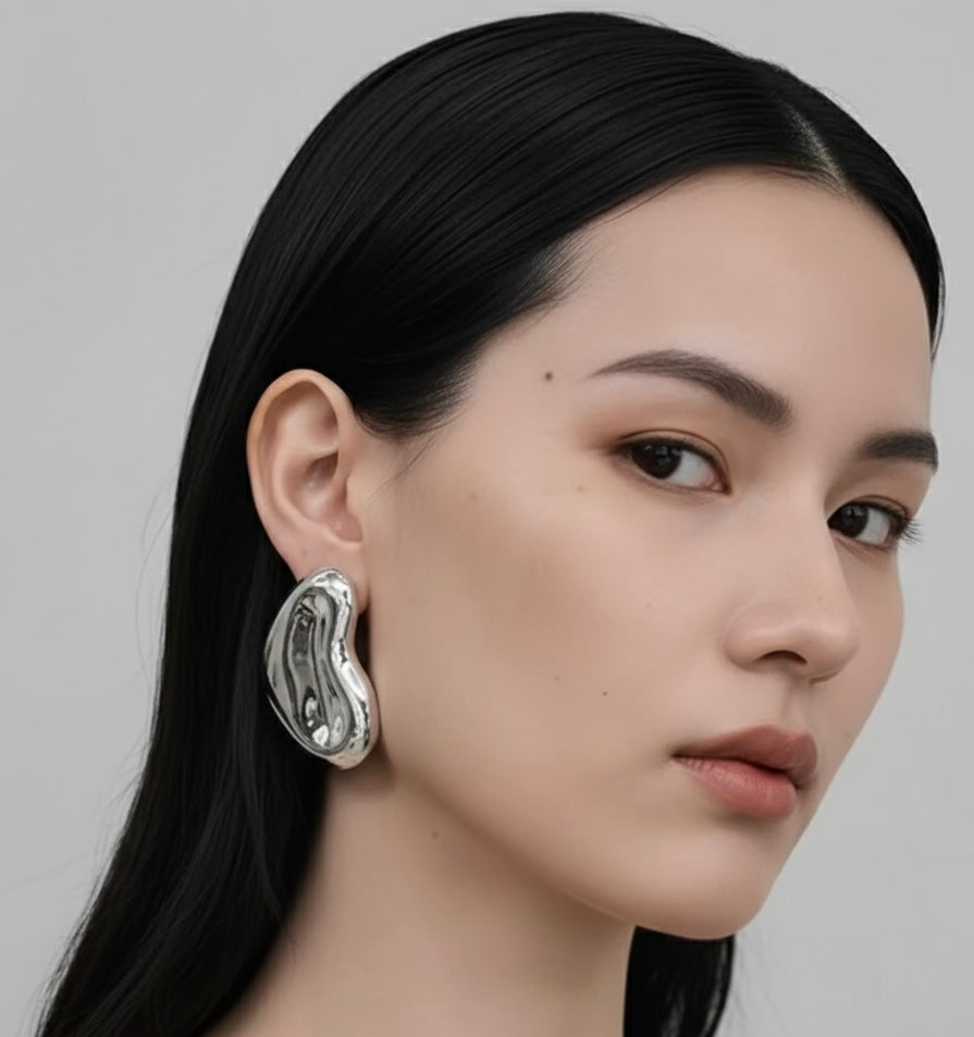 Statement Chunky Organic Form Earrings