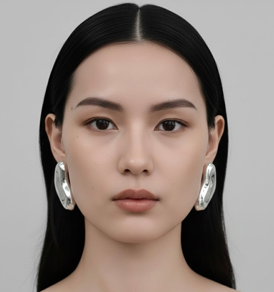 Statement Chunky Organic Form Earrings