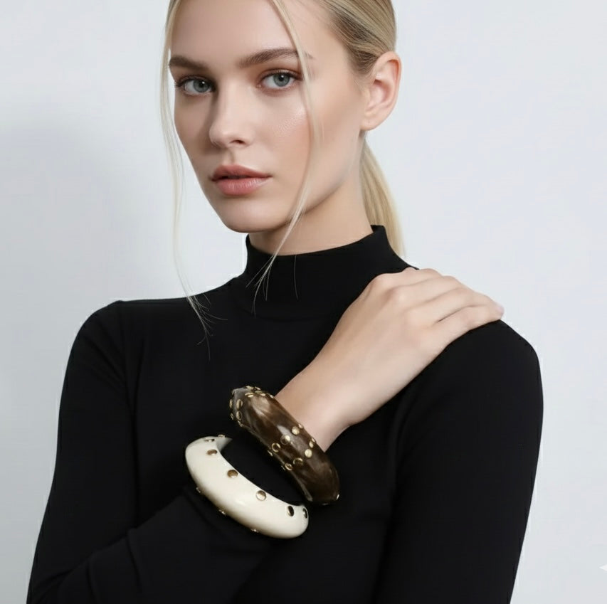 Acrylic Studded Bracelets