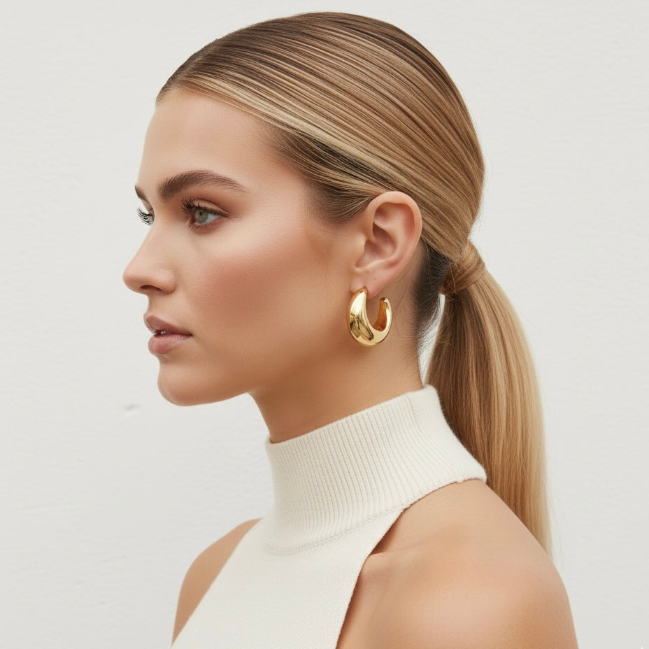 Half Moon Arc Earrings