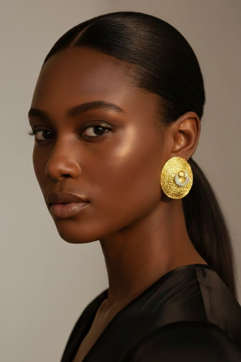 Oval Piercing Earrings