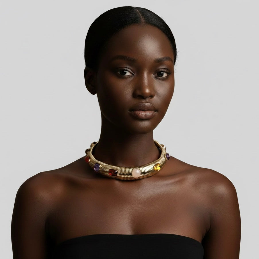 Chunky Chain With Crystals