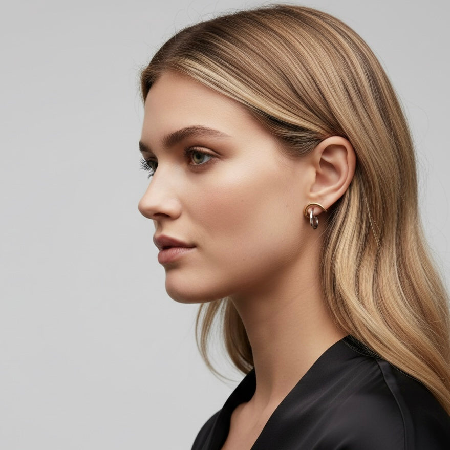 Curves Bicolor Earrings