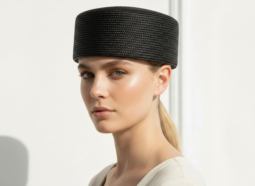 Pillbox Straw Hat
