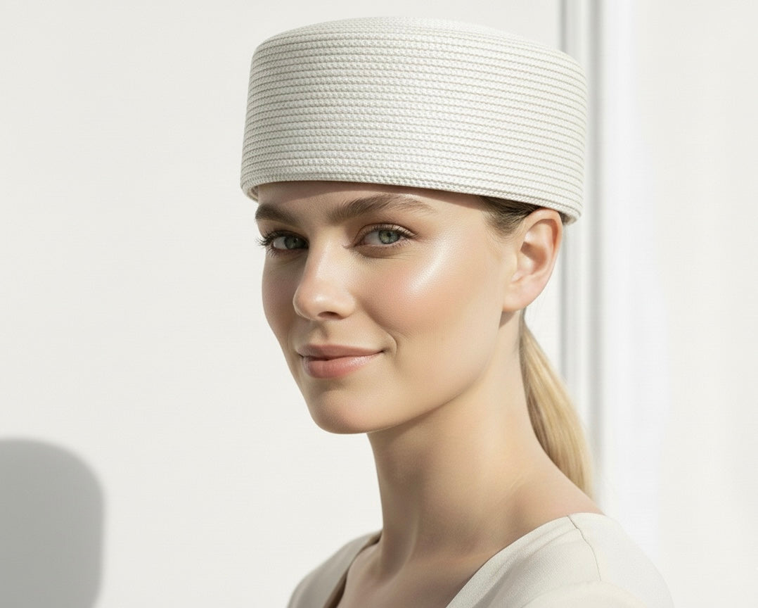 Pillbox Straw Hat