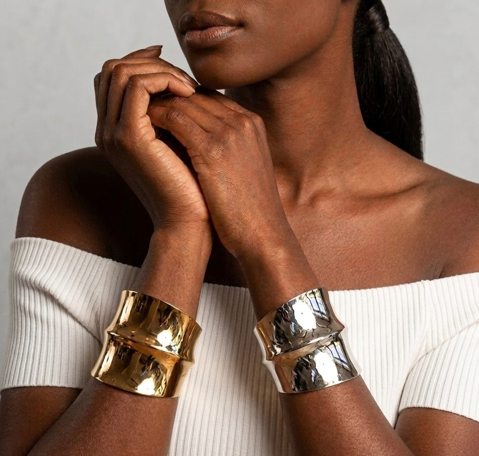 Statement Concave Chunky Bracelet