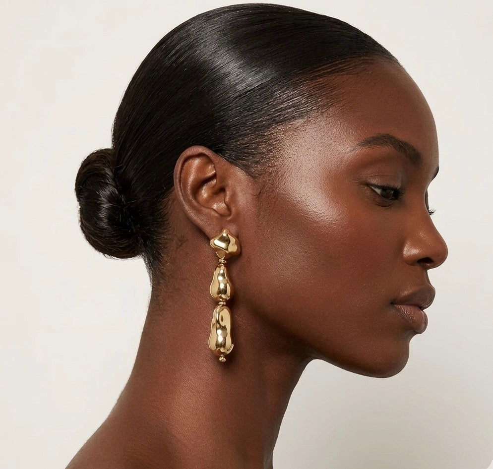 Organic Shaped Dangle Earrings