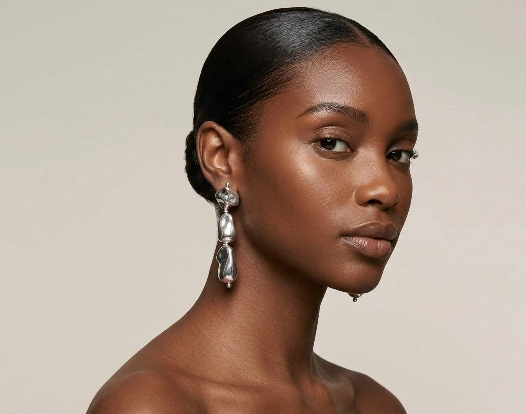 Organic Shaped Dangle Earrings