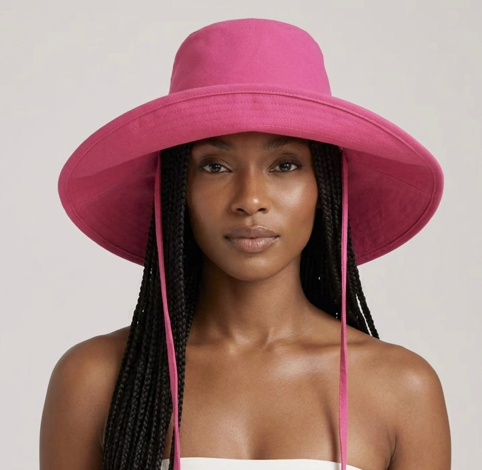 Wide Brim Bucket Hat
