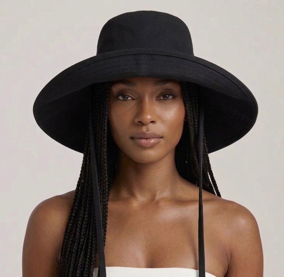 Wide Brim Bucket Hat