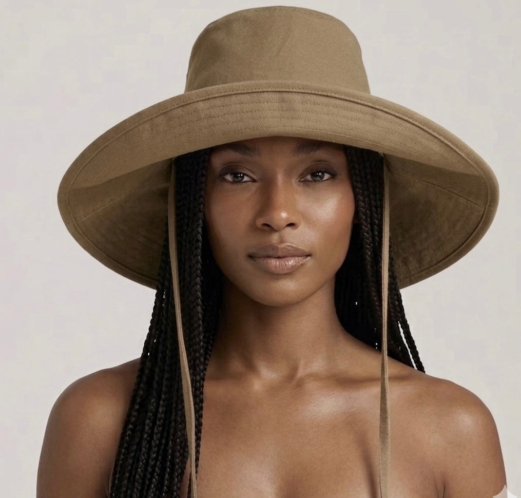 Wide Brim Bucket Hat