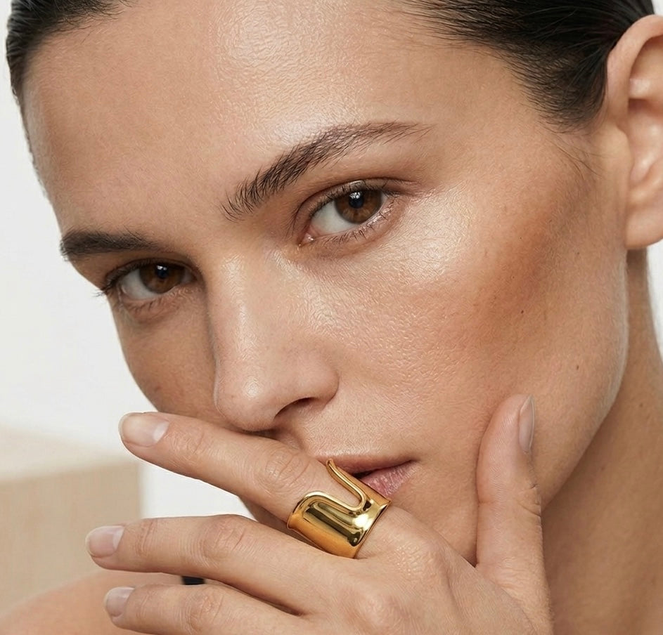 Open Cuff Bracelet and Ring
