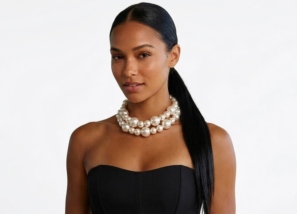 Double Layer Pearl Necklace