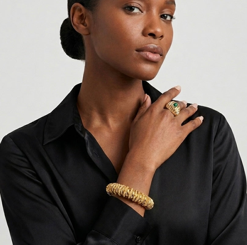 Texture Cuff Bracelet
