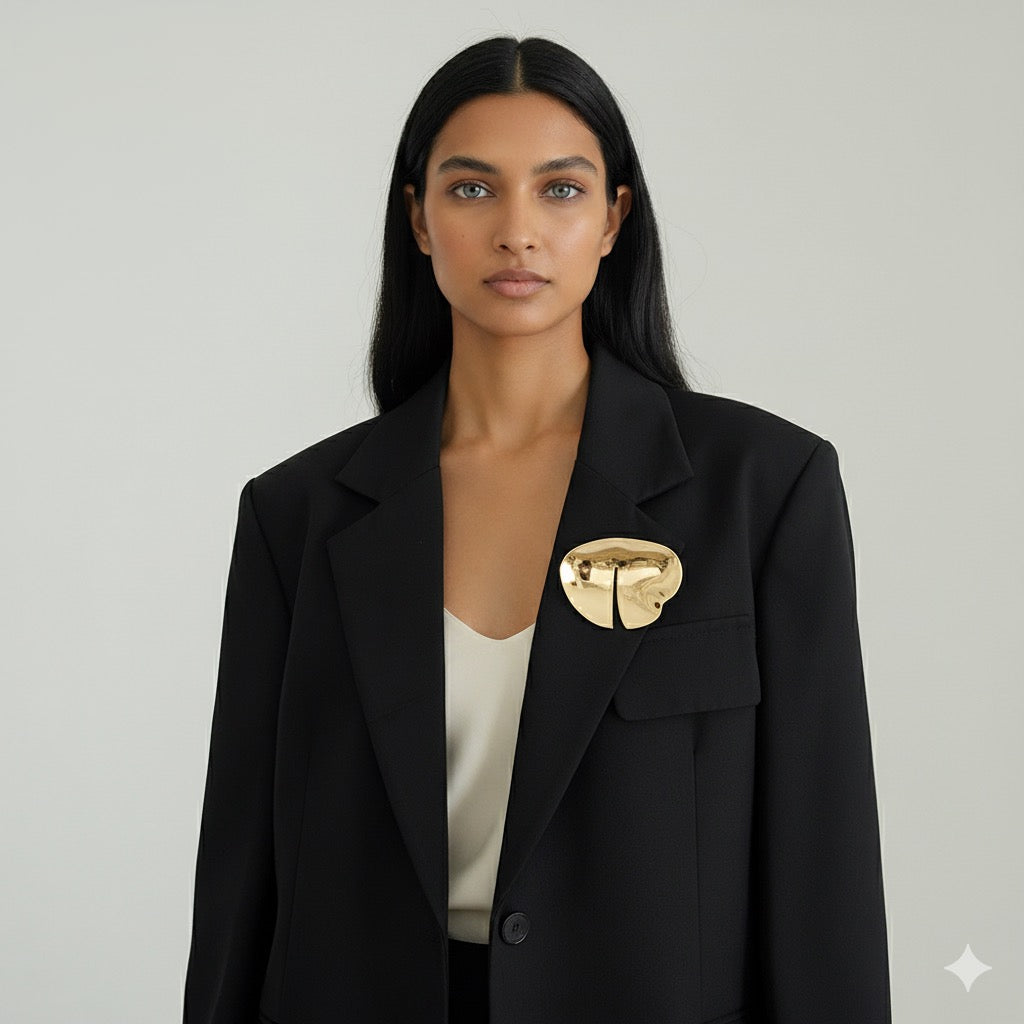 Organic Form Brooch
