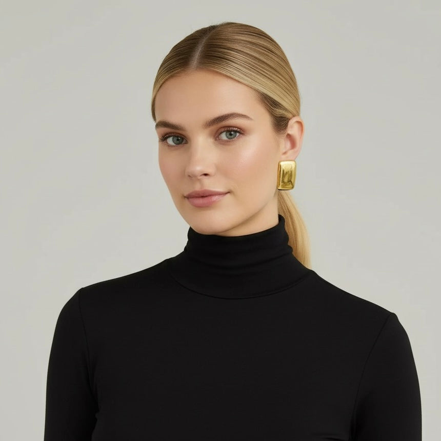Geometric Rectangular Earrings