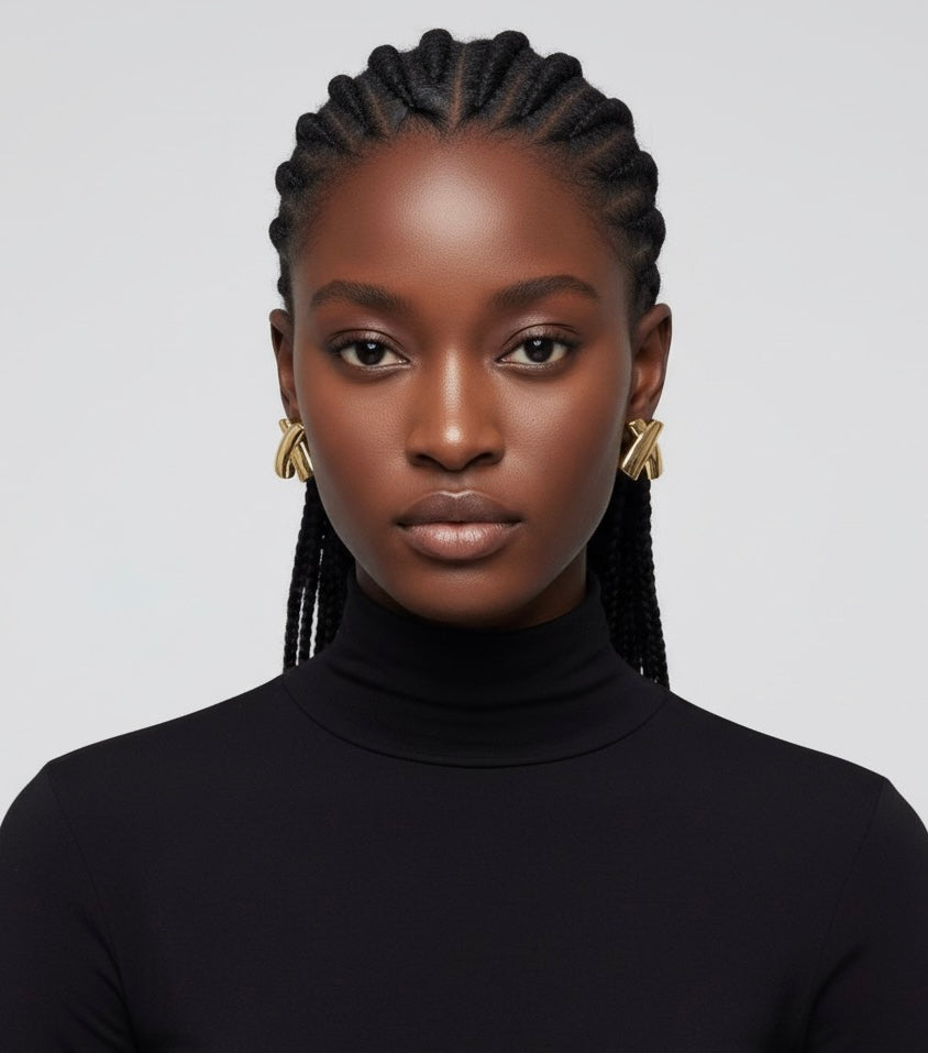 X Shape Earrings