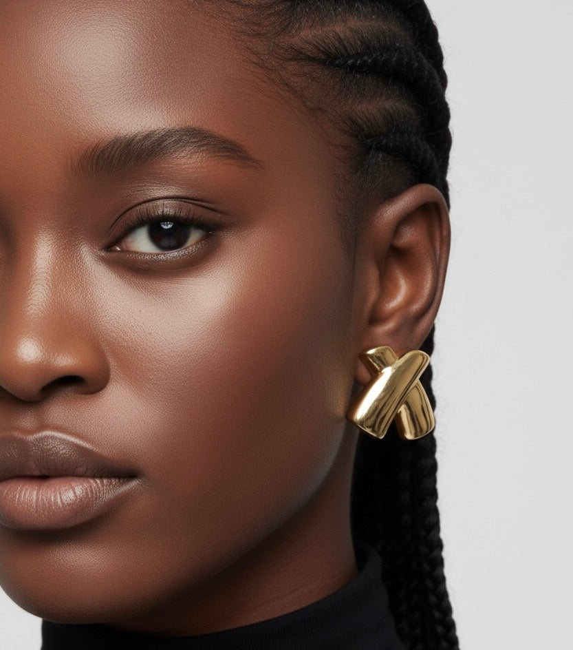 X Shape Earrings