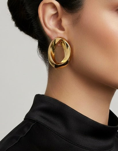 Organic Circle Earrings