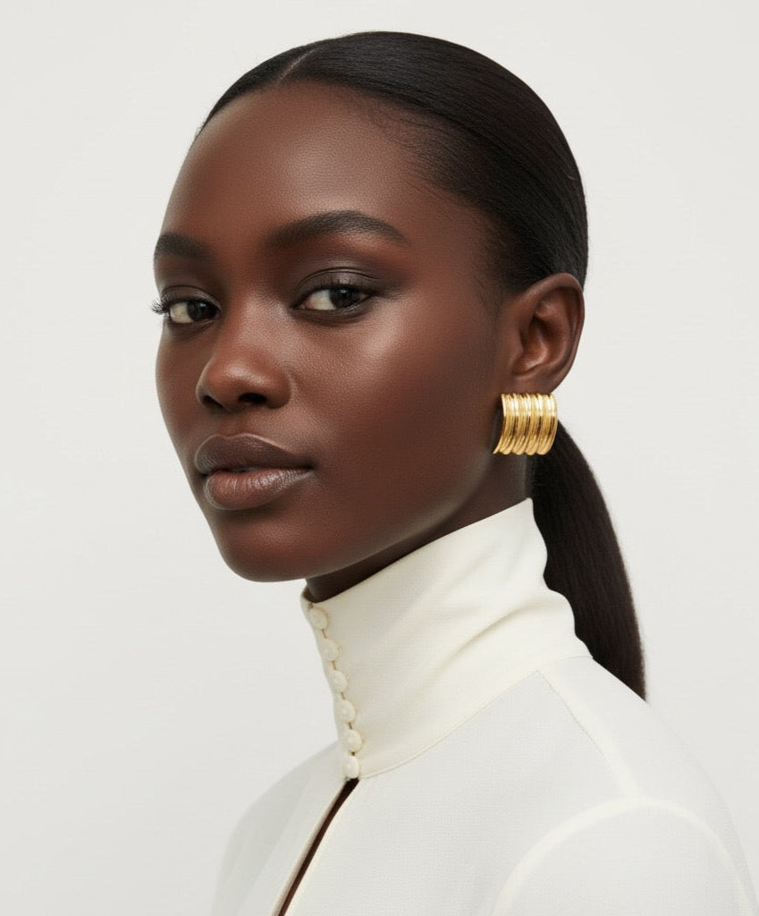 Stripped Rectangular Earrings