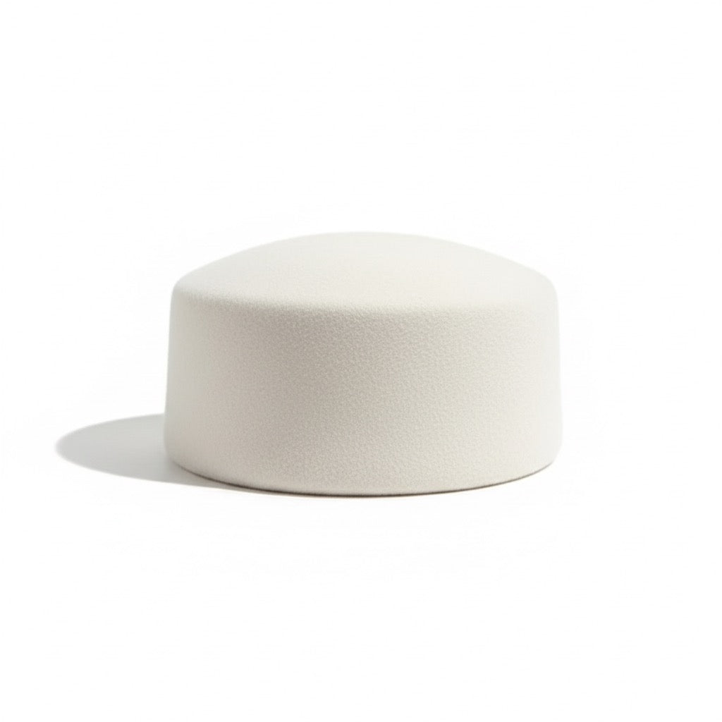 Pillbox wool hat