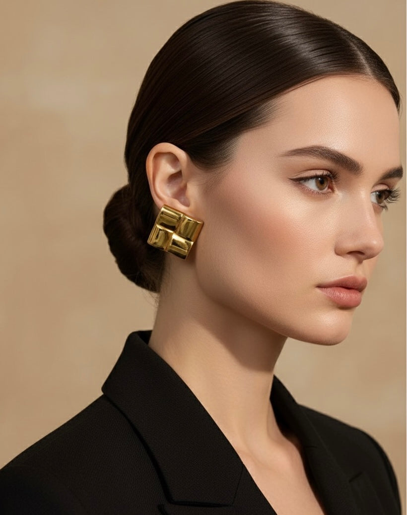 Square Statement Earrings