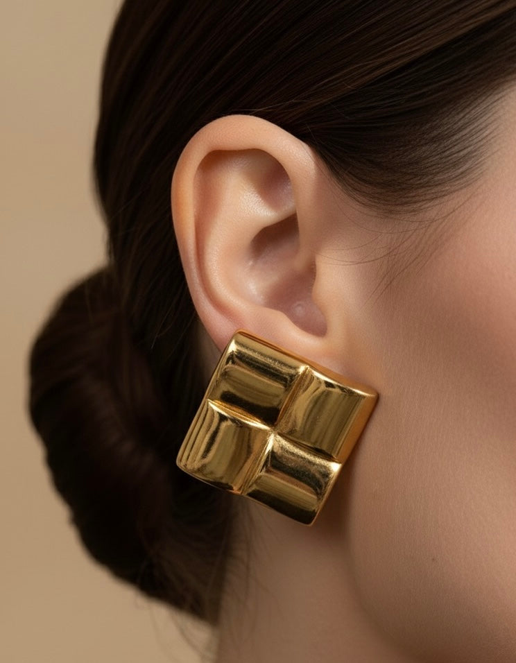 Square Statement Earrings