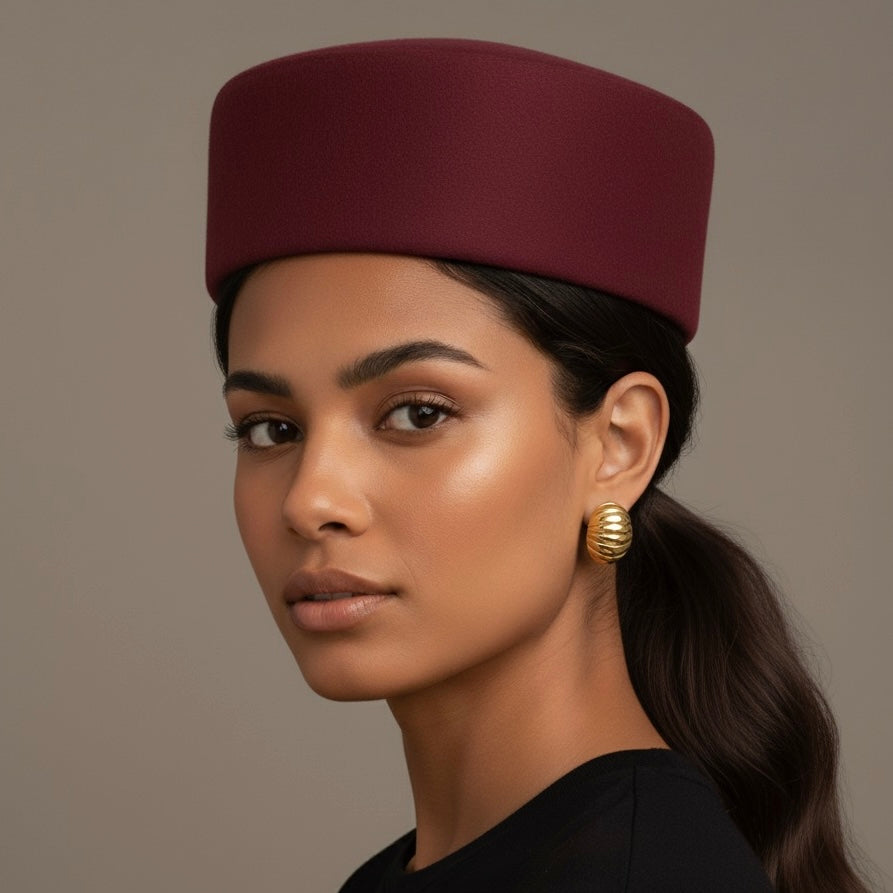 Statement Stripped Huggie Earrings