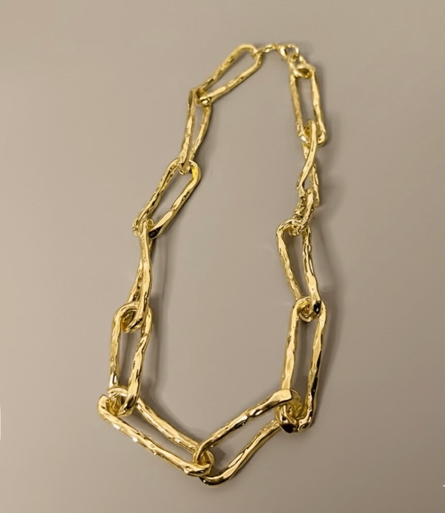 Organic Texture Chain Necklace