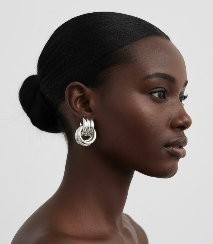 Door Knob Shape Earrings