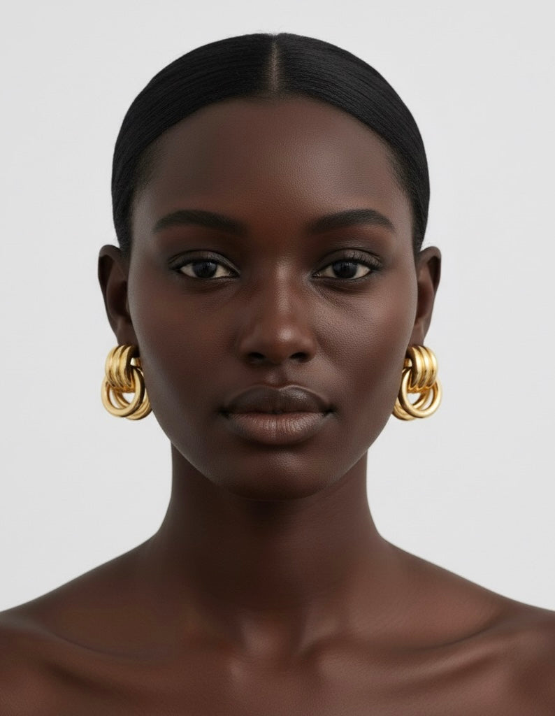 Door Knob Shape Earrings