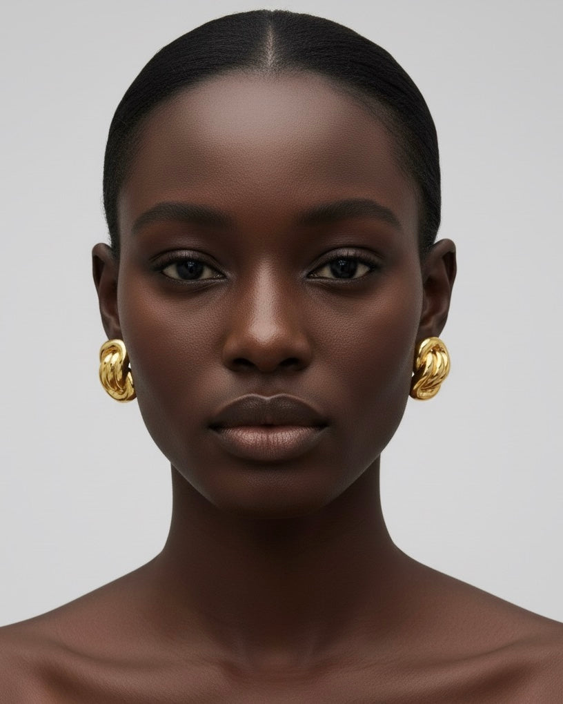 Inifinite Ribbed Earrings