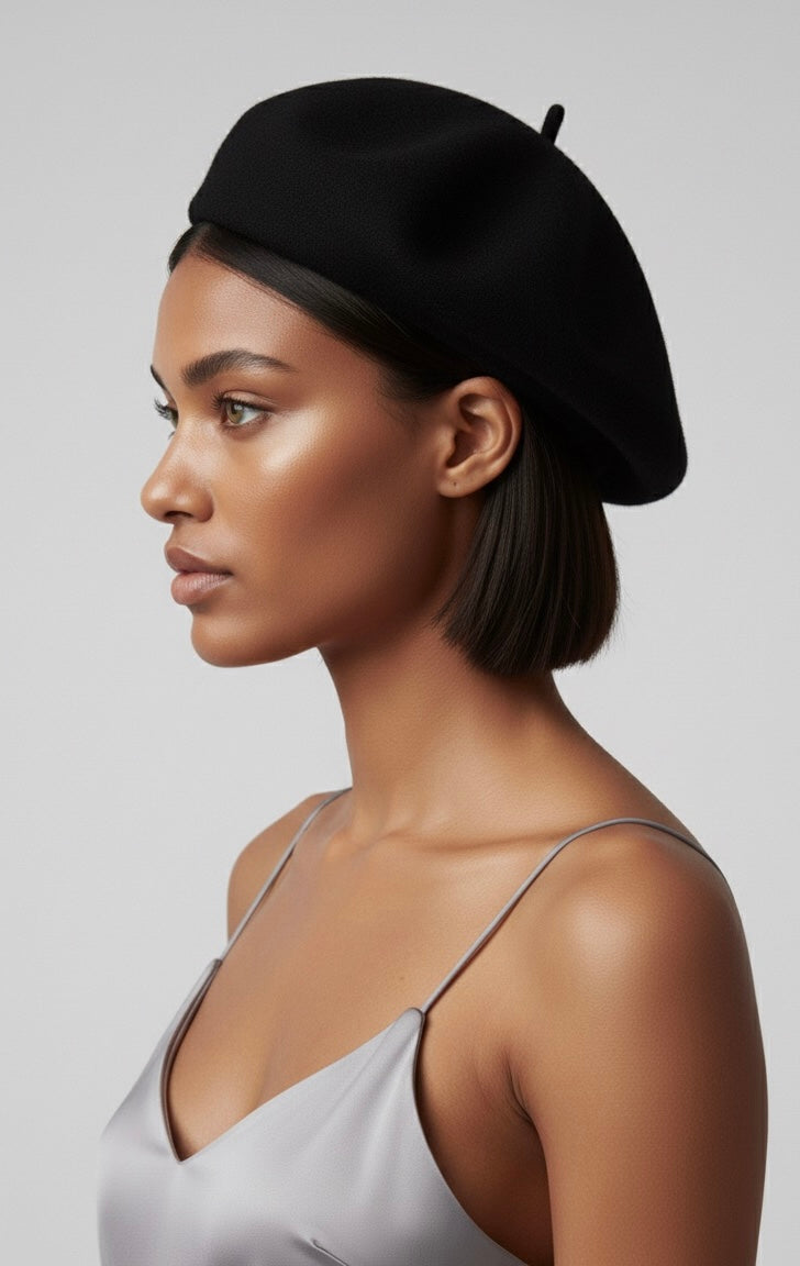 Oversize Wool Beret Hat