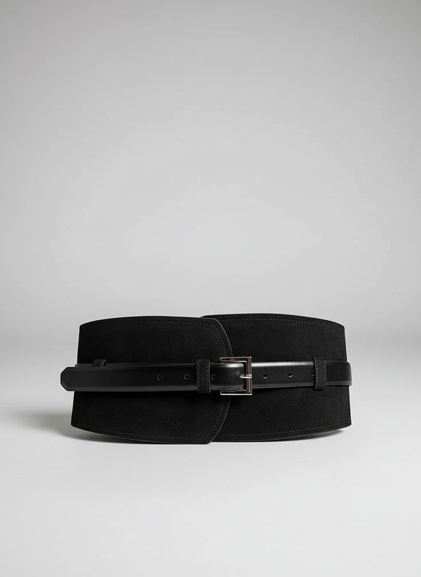 Dual Suede Wide Belt